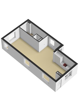 Floorplan - Spoorbrugweg 11, 7321 BL Apeldoorn